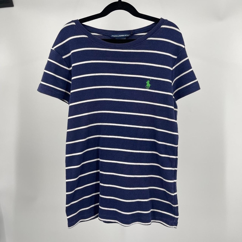Vintage Ralph Lauren Women's Striped Top M Old Money Coastal Heritage Academia